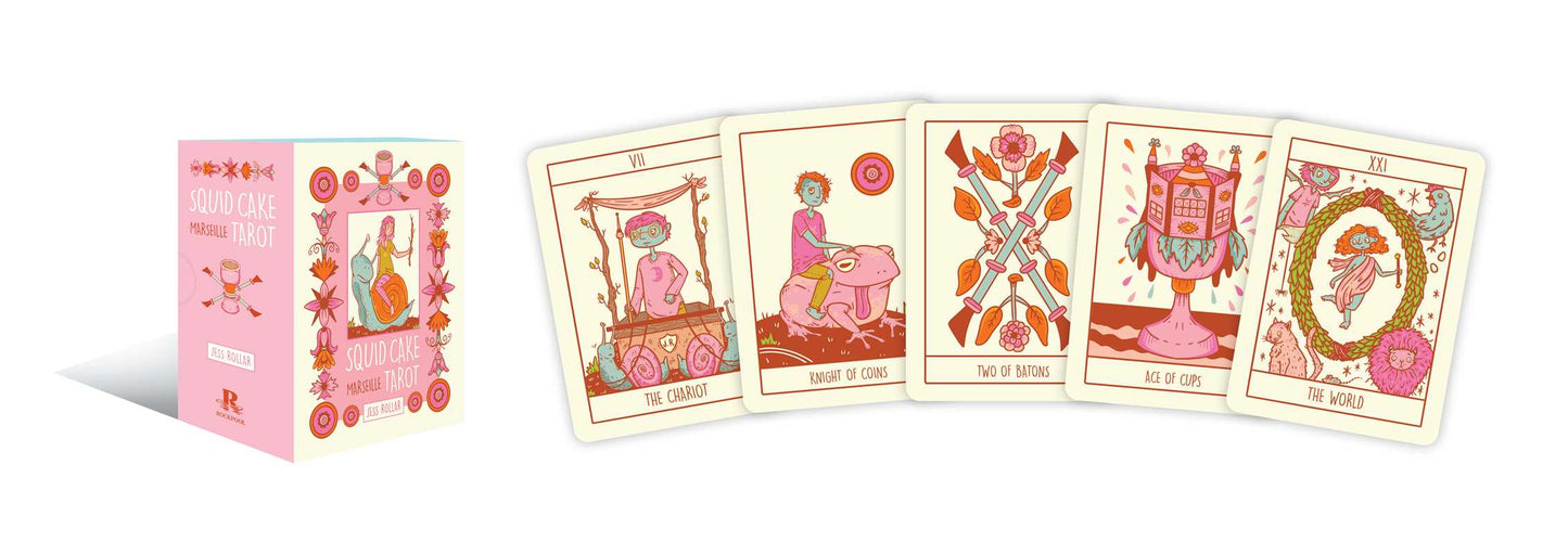 Squid Cake Marseille Tarot Deck | Whimsical & Colorful Tarot Cards
