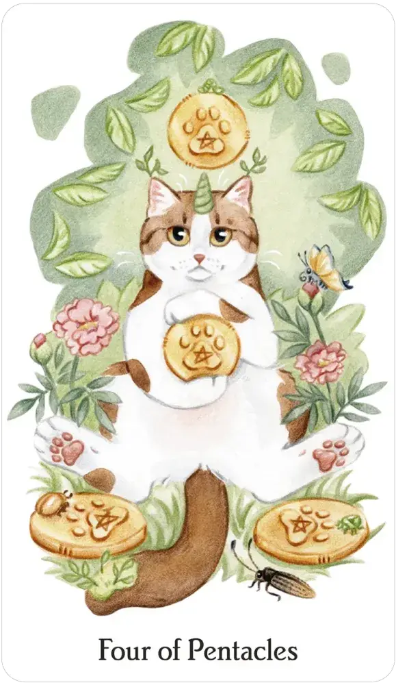 Caticorn Tarot Deck – Whimsical Cat Unicorn Tarot Cards with Guidebook | Magical Divination Deck