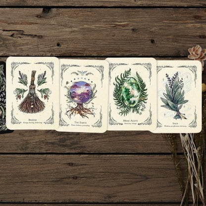 The Green Witch’s Oracle Deck – With Physical Guidebook – Earth-Based Wisdom & Natural Magic