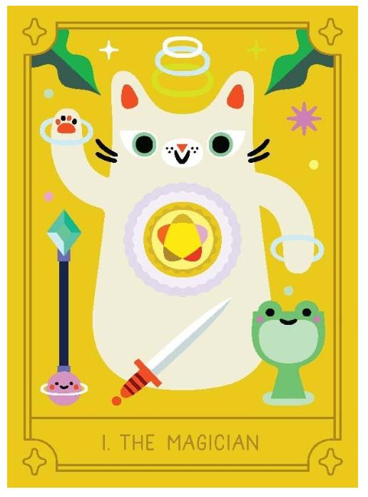 Mystic Cats Tarot – 78 Card Deck + Guidebook | Cat Tarot Cards for Intuition, Divination & Self-Care