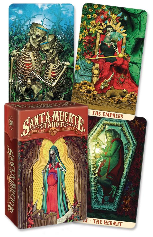 Santa Muerte Tarot Deck and Mini Edition – Day of the Dead Symbolism, Gothic Mexican Art