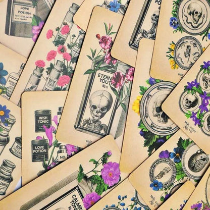 Antique Anatomy Tarot Deck | 78-Card Tarot with Guidebook | Gift Ready