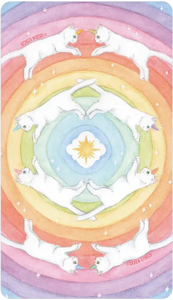 Caticorn Tarot Deck – Whimsical Cat Unicorn Tarot Cards with Guidebook | Magical Divination Deck