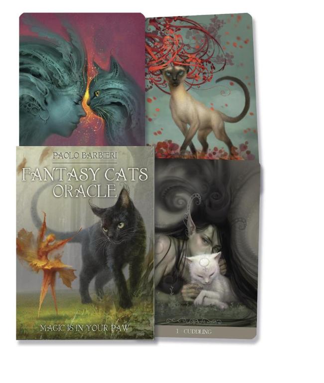 Barbieri Fantasy Cats Oracle – 23-Card Oracle Deck + Guidebook | Paolo Barbieri | Lo Scarabeo