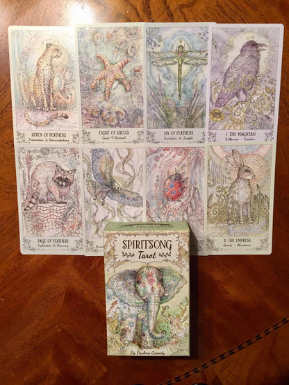 Spiritsong Tarot – Shamanic Animal Spirit Tarot Deck with Guidebook | Paulina Cassidy