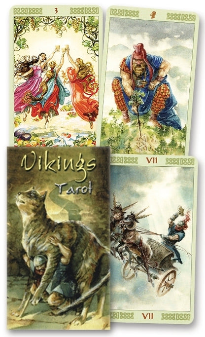 Vikings Tarot Deck – Norse Mythology 78-Card Tarot | Odin Thor Freya | Lo Scarabeo