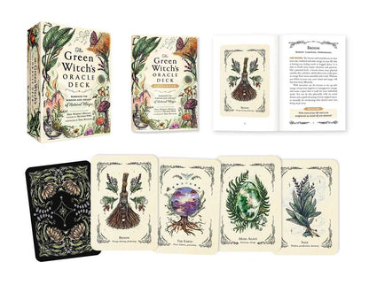 The Green Witch’s Oracle Deck – With Physical Guidebook – Earth-Based Wisdom & Natural Magic