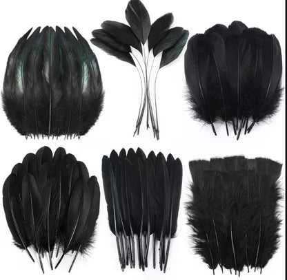 Black Feather Ritual Bundle — Altar, Protection & Shadow-Work Supply | Morrigu Star