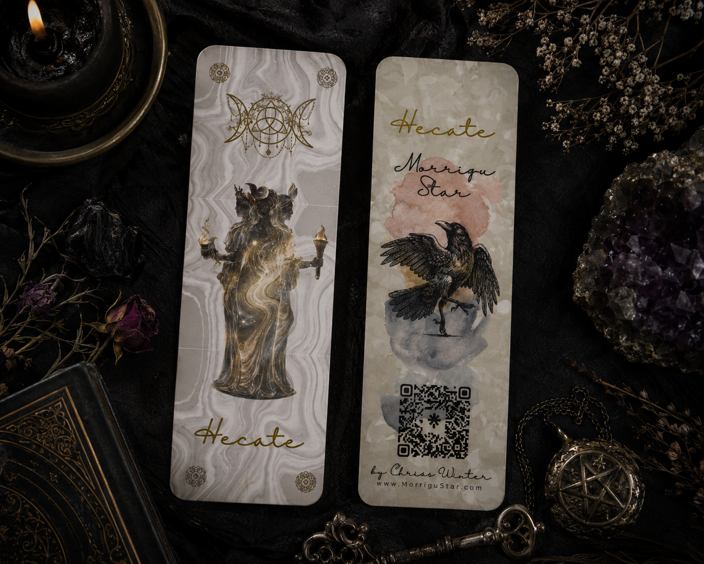 Goddess Art Bookmark by Chriss Winter | Spiritual Bookmark