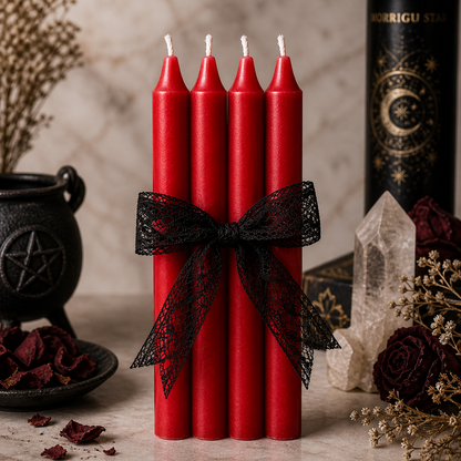 Ritual Candle Set (4 Pack) – Single Color Intention Candles | Morrigu Star