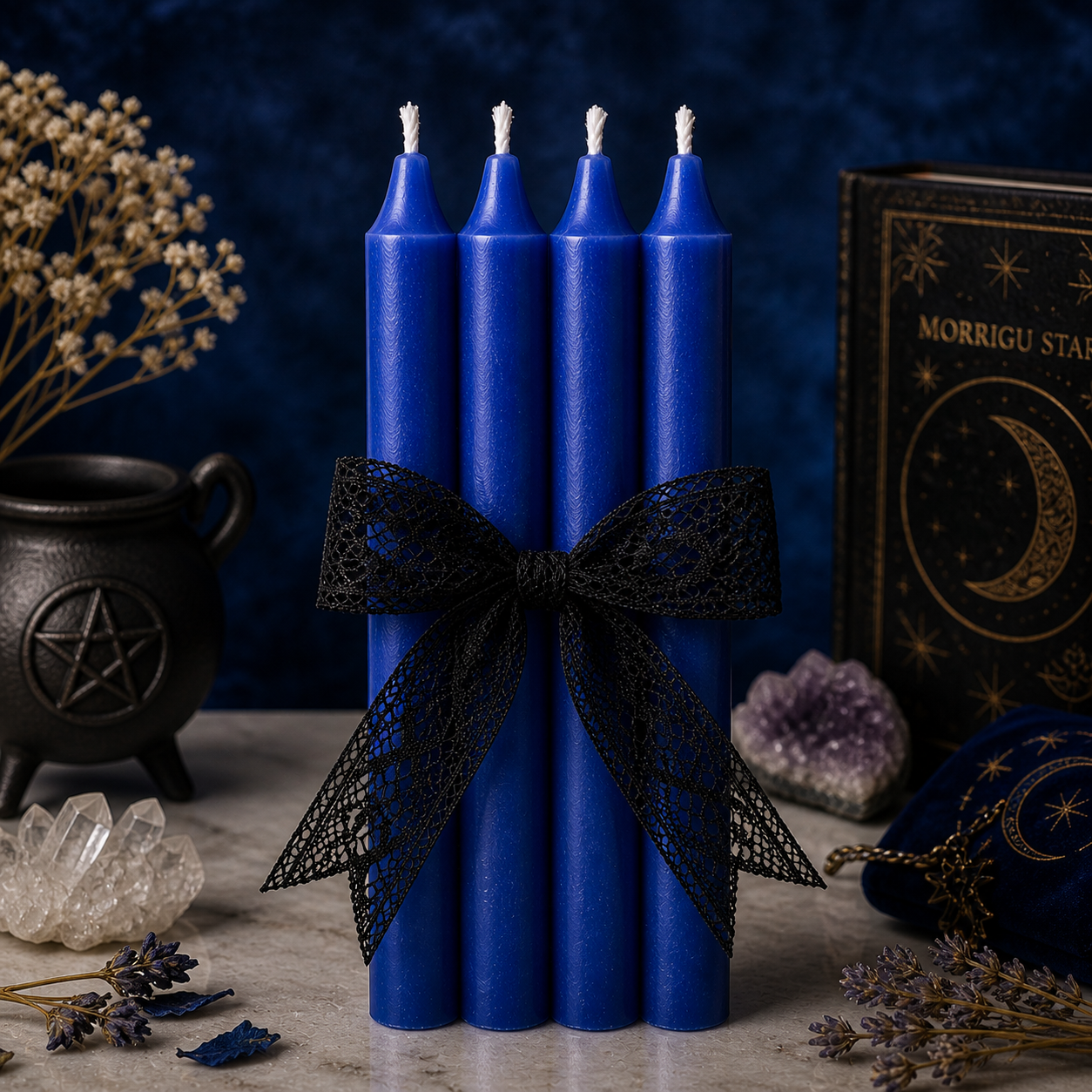 Ritual Candle Set (4 Pack) – Single Color Intention Candles | Morrigu Star