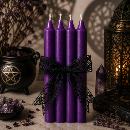 Ritual Candle Set (4 Pack) – Single Color Intention Candles | Morrigu Star