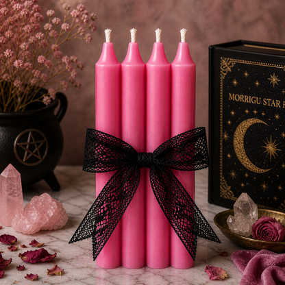 Ritual Candle Set (4 Pack) – Single Color Intention Candles | Morrigu Star