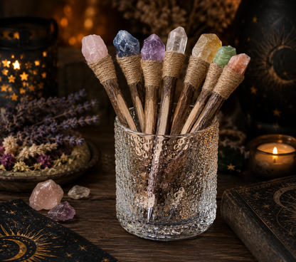 Crystal Branch Writing Pen — Mystical Stationery & Grimoire Accessory | Morrigu Star