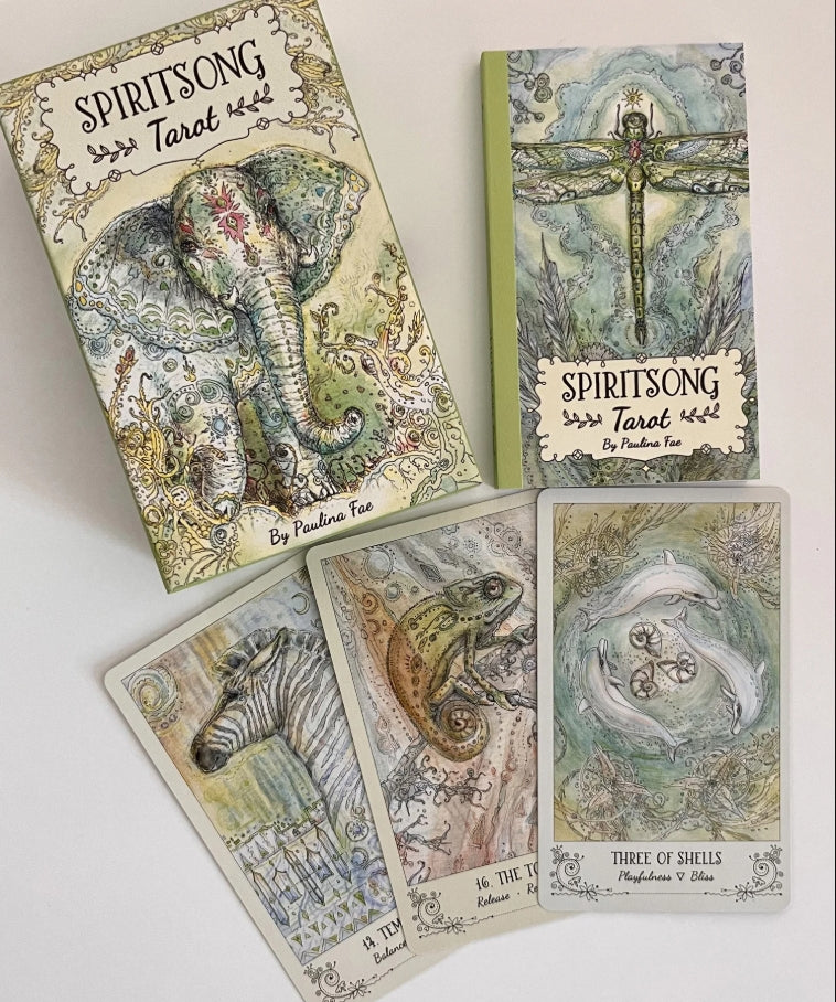 Spiritsong Tarot – Shamanic Animal Spirit Tarot Deck with Guidebook | Paulina Cassidy