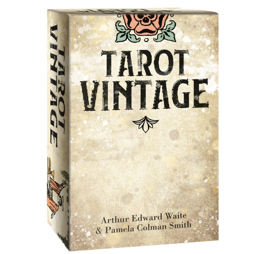 Vintage Tarot Deck – Linen-Finish Antique Style 78-Card Rider-Waite Inspired Tarot by Waite & Smith