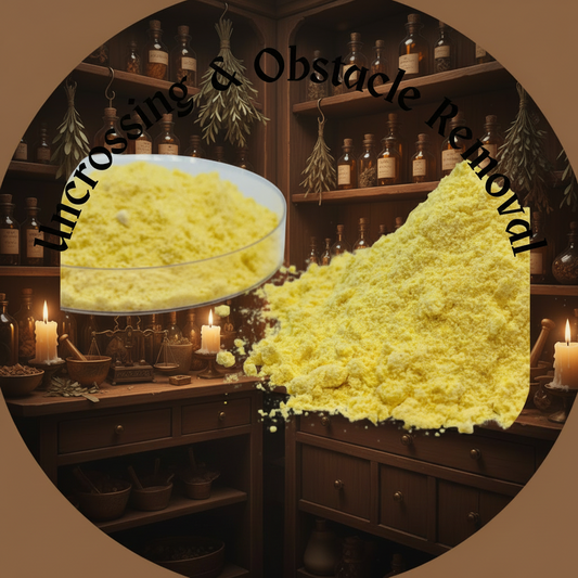 Sulfur powder for exterior ritual boundary use