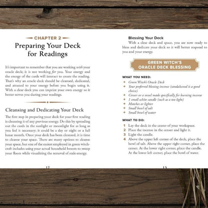 The Green Witch’s Oracle Deck – With Physical Guidebook – Earth-Based Wisdom & Natural Magic