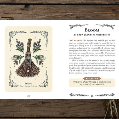 The Green Witch’s Oracle Deck – With Physical Guidebook – Earth-Based Wisdom & Natural Magic