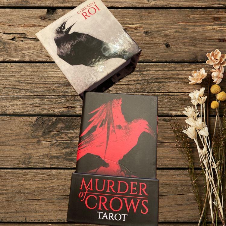 Murder of Crows Tarot – Gothic Black & White Shadow Deck (Classic & Mini Editions)
