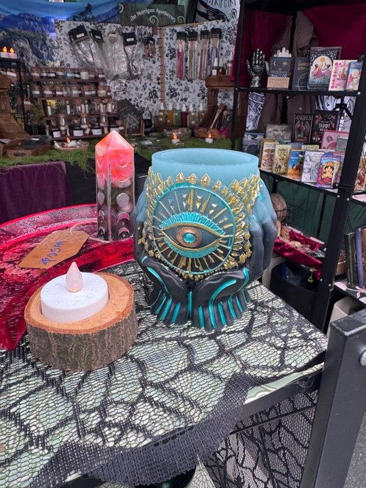 The Oracle’s Vessel hand-finished mystical eye altar vessel by Morrigu Star