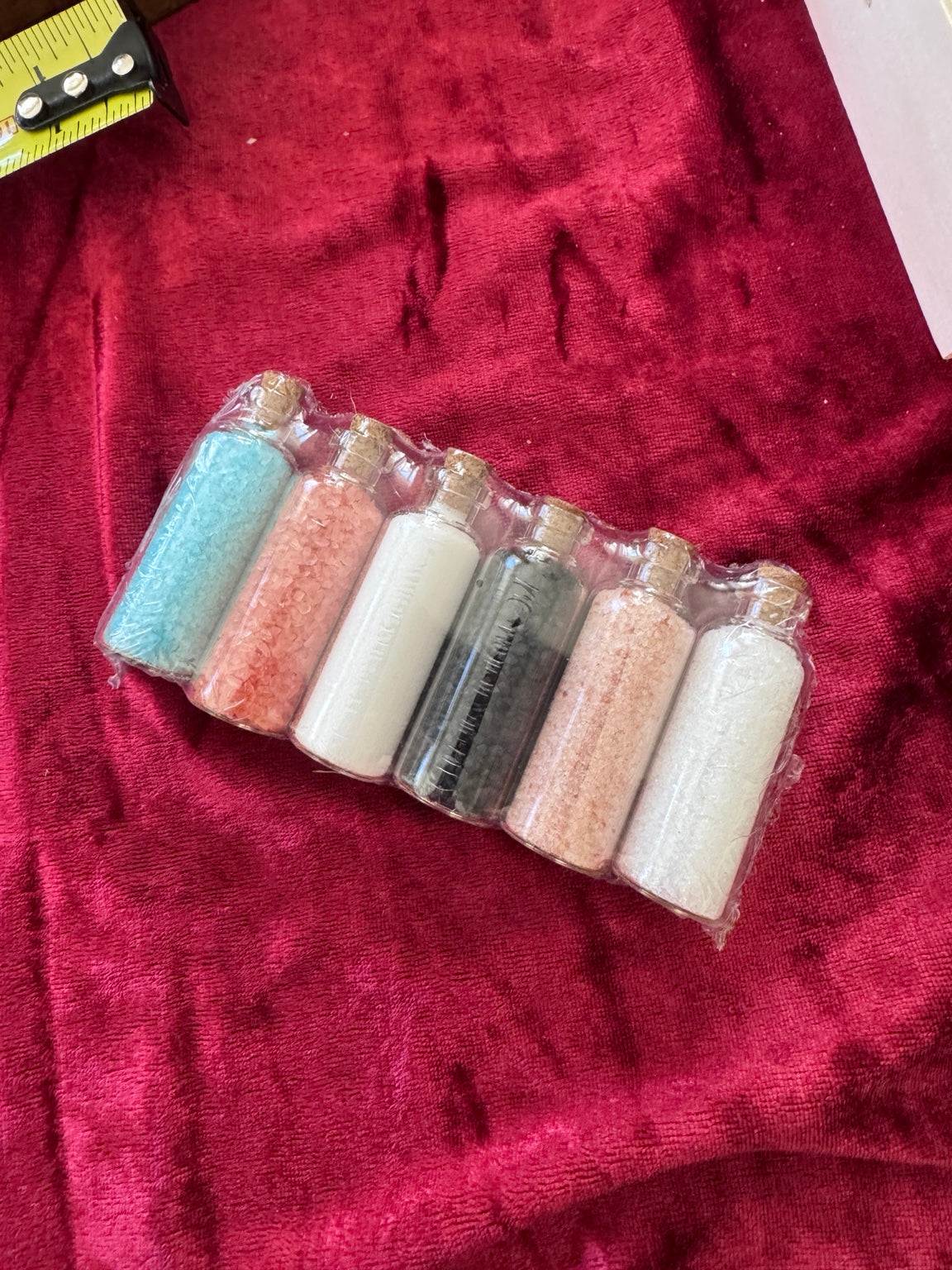 Morrigu Star six-bottle ritual salt set